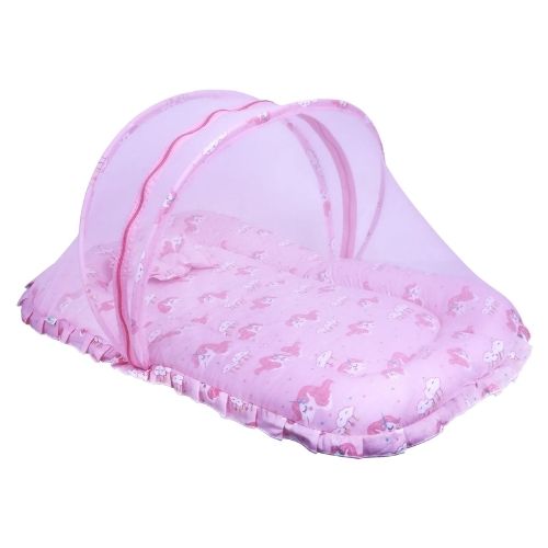 Premium Baby Bedding Set with Mosquito Net | 100% Insect Protection, Zip Closure & Baby Pillow