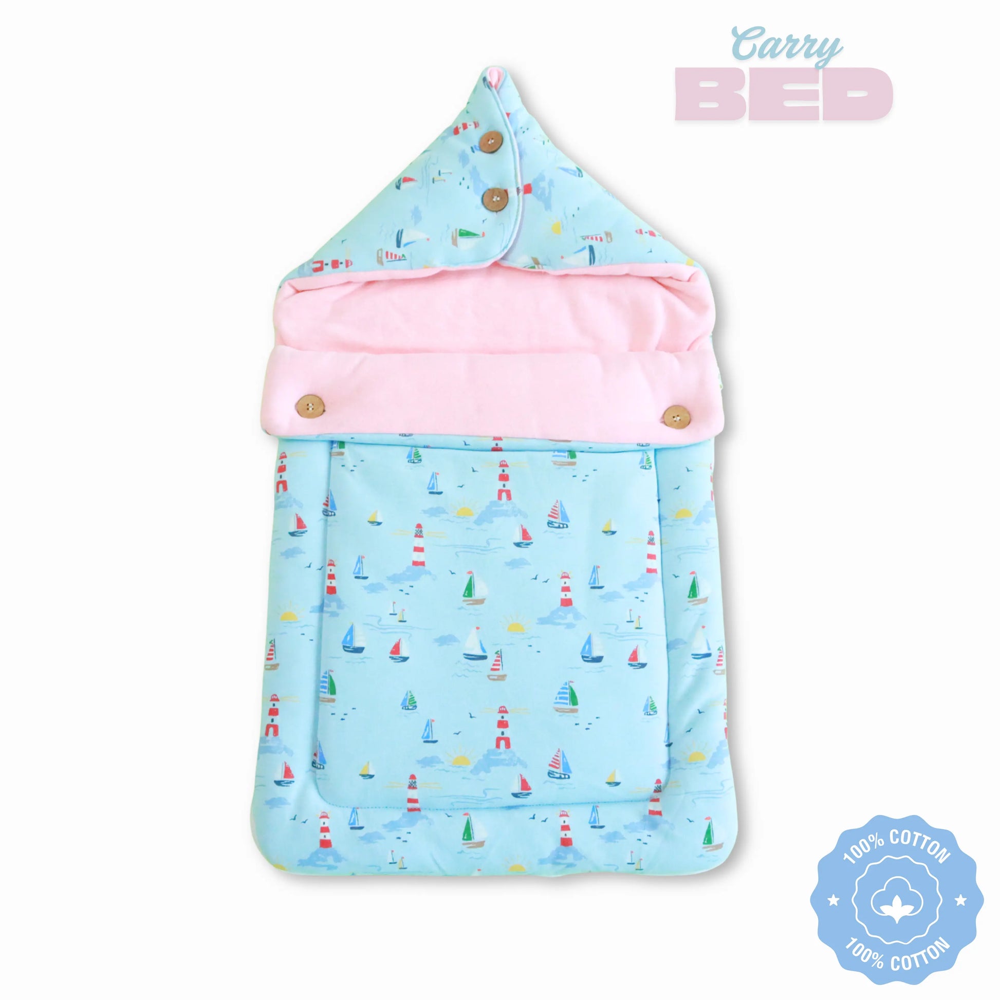 Pure Cotton Baby Carry Bed | Baby Carry Nest | Kangaroo Wrap | Baby Carrier babee D