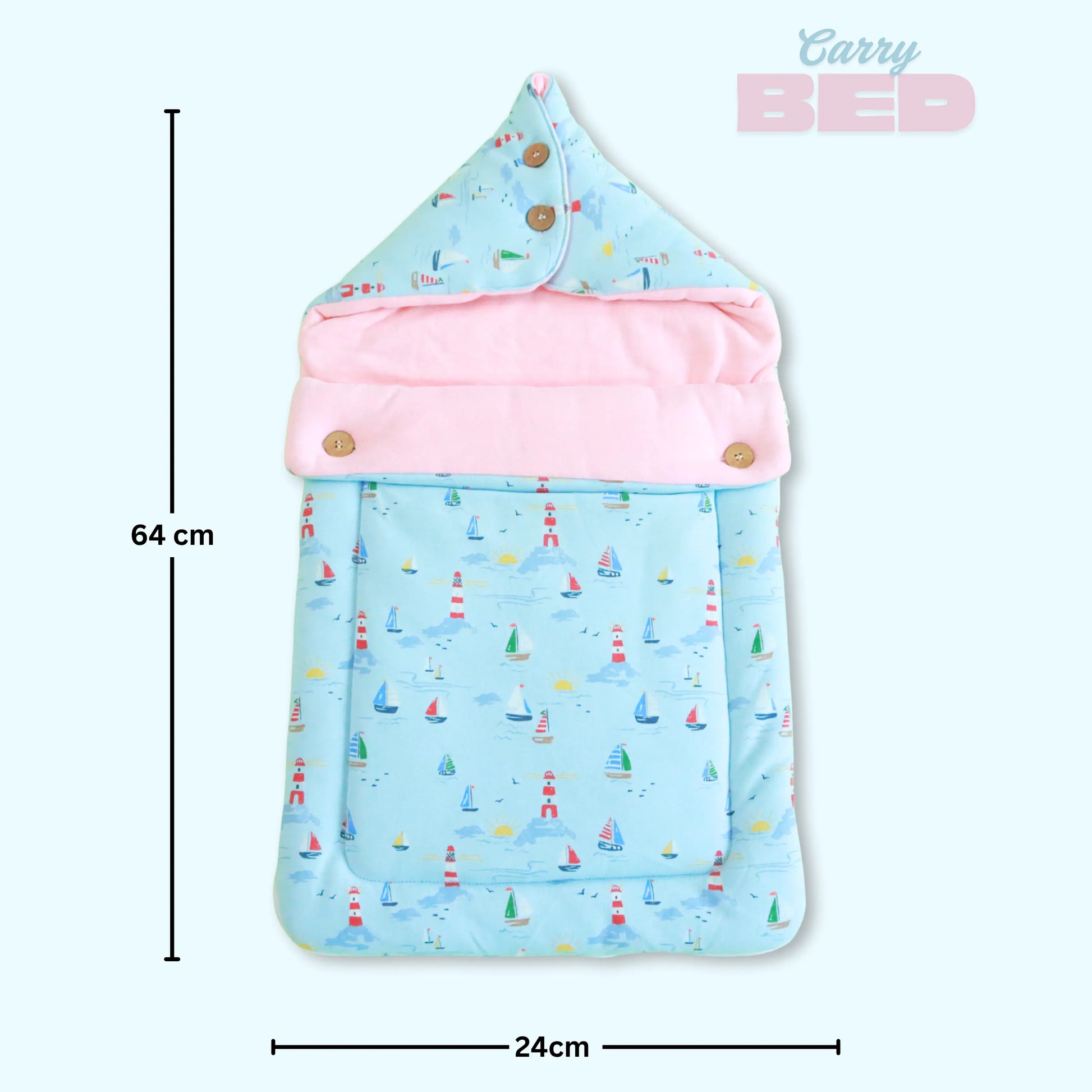 Pure Cotton Baby Carry Bed | Baby Carry Nest | Kangaroo Wrap | Baby Carrier babee D