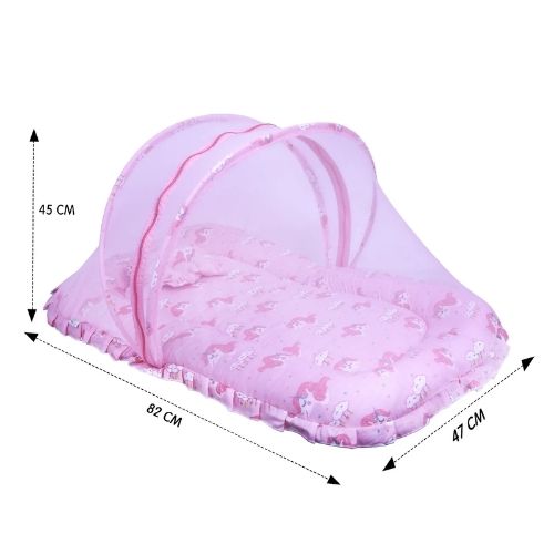Premium Baby Bedding Set with Mosquito Net | 100% Insect Protection, Zip Closure & Baby Pillow