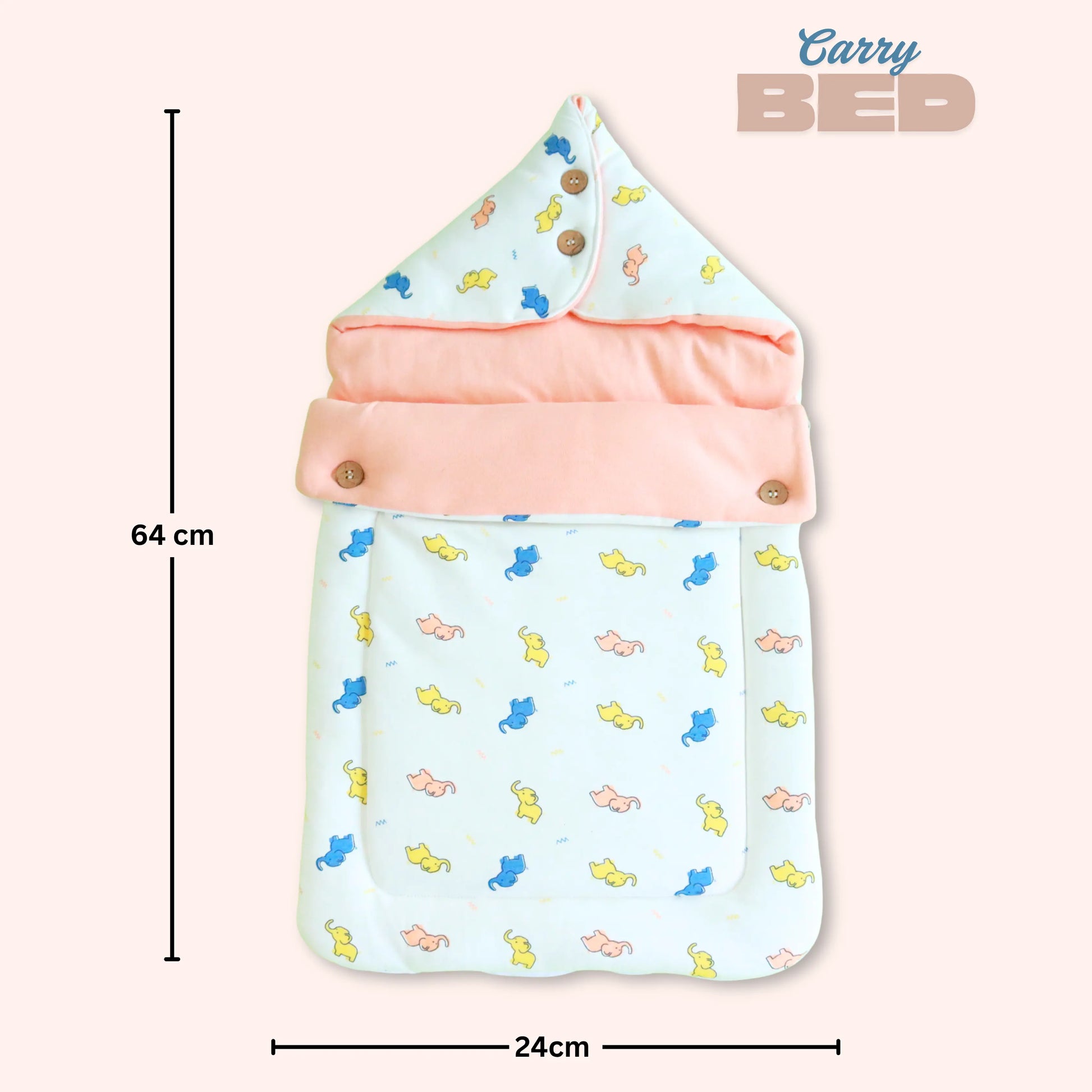 Pure Cotton Baby Carry Bed | Baby Carry Nest | Kangaroo Wrap | Baby Carrier babee D