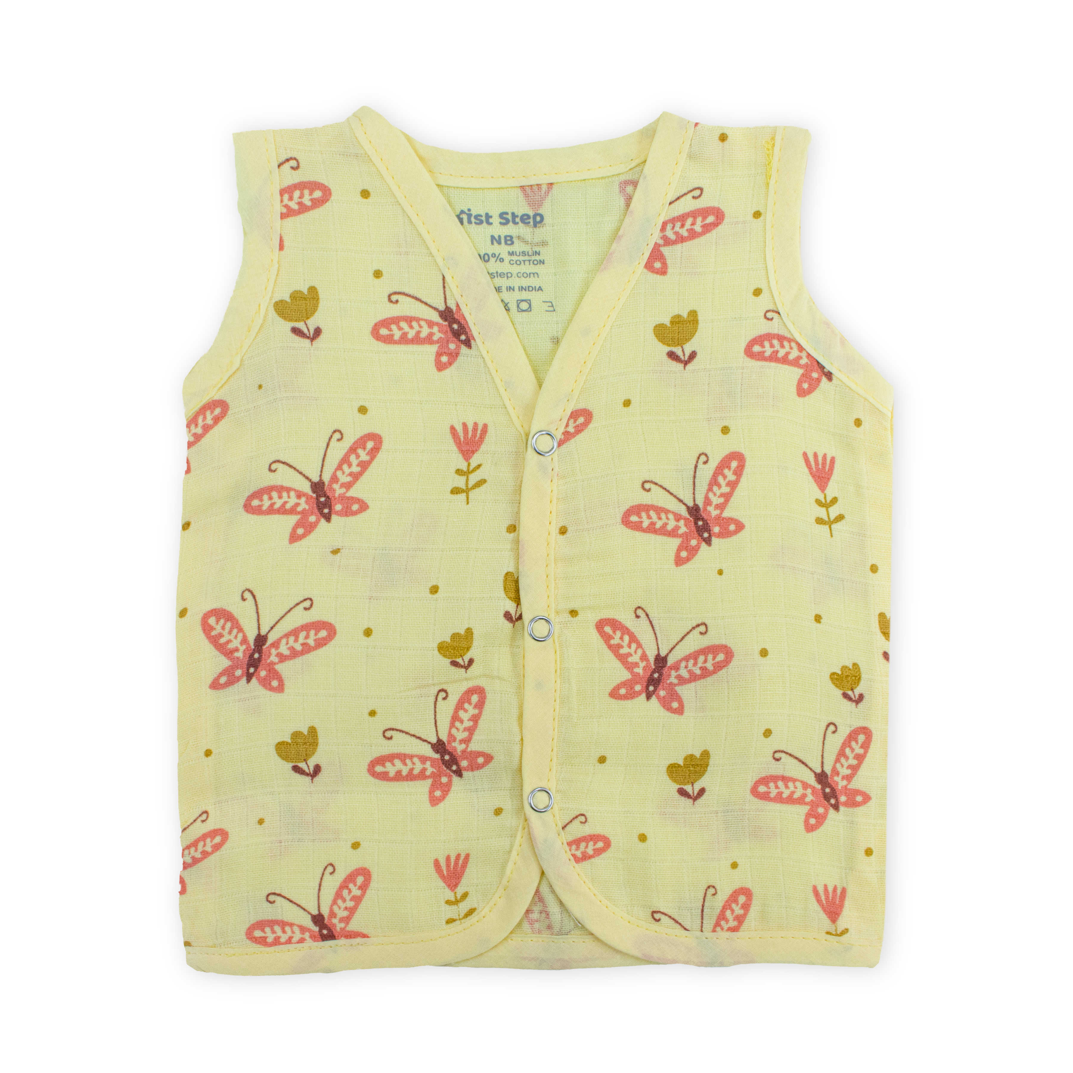 Muslin Button Type Jablas | Muslin Front Button Top For Babies