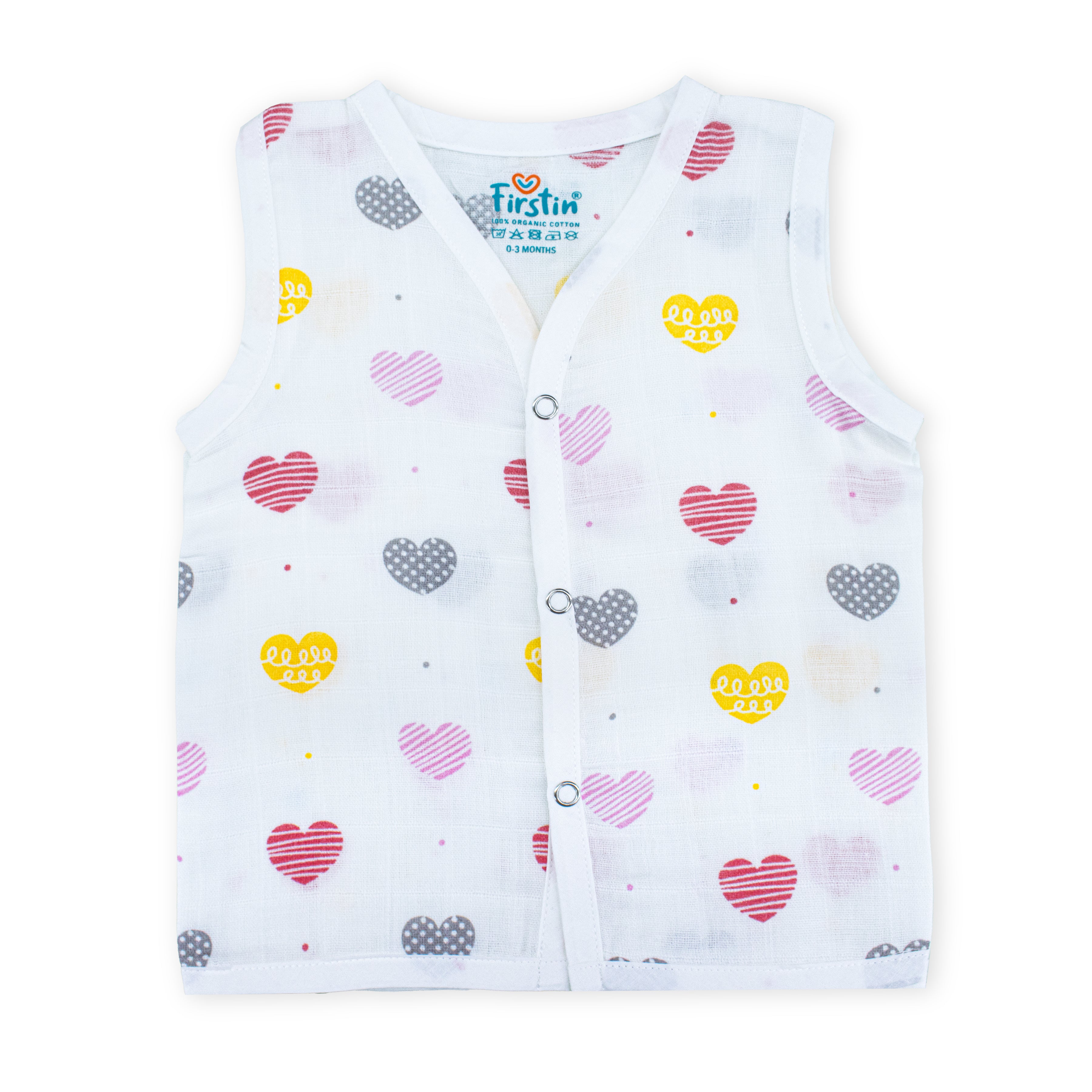 Muslin Button Type Jablas | Muslin Front Button Top For Babies