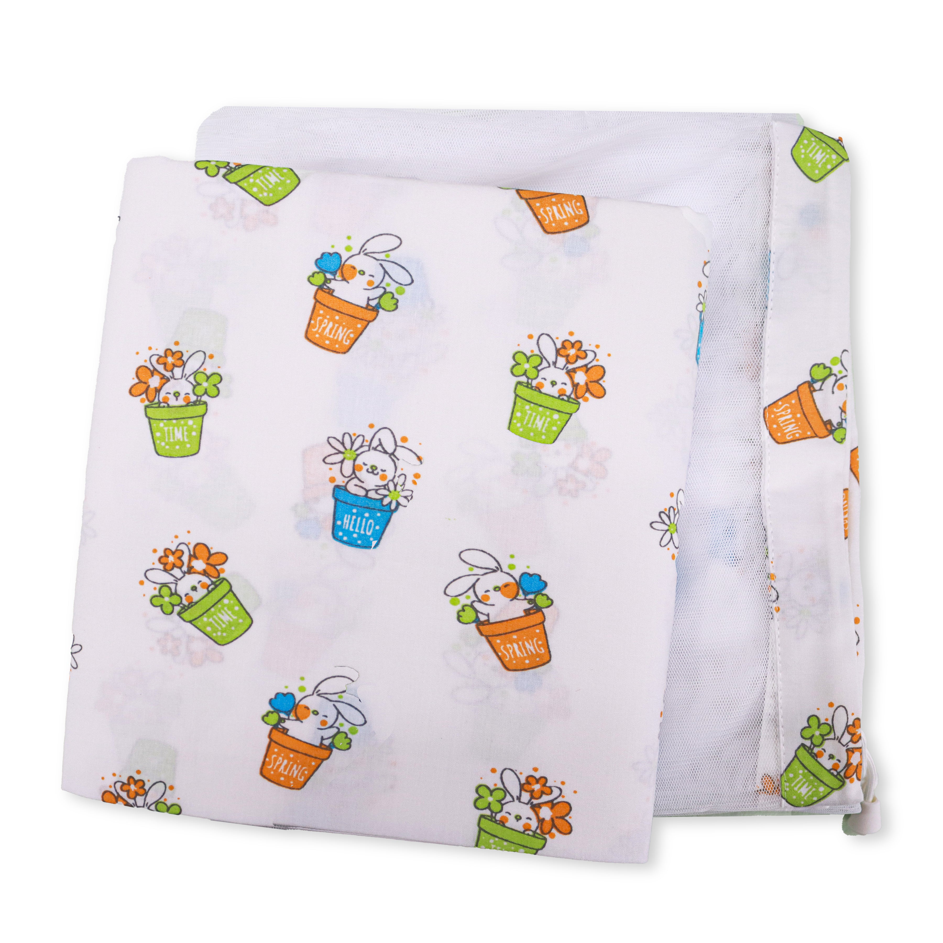 Premium Baby Cradle Cloth with Mosquito Net | Soft Cotton Hanging Cradle Fabric | Breathable | Newborn Baby Swing Cloth