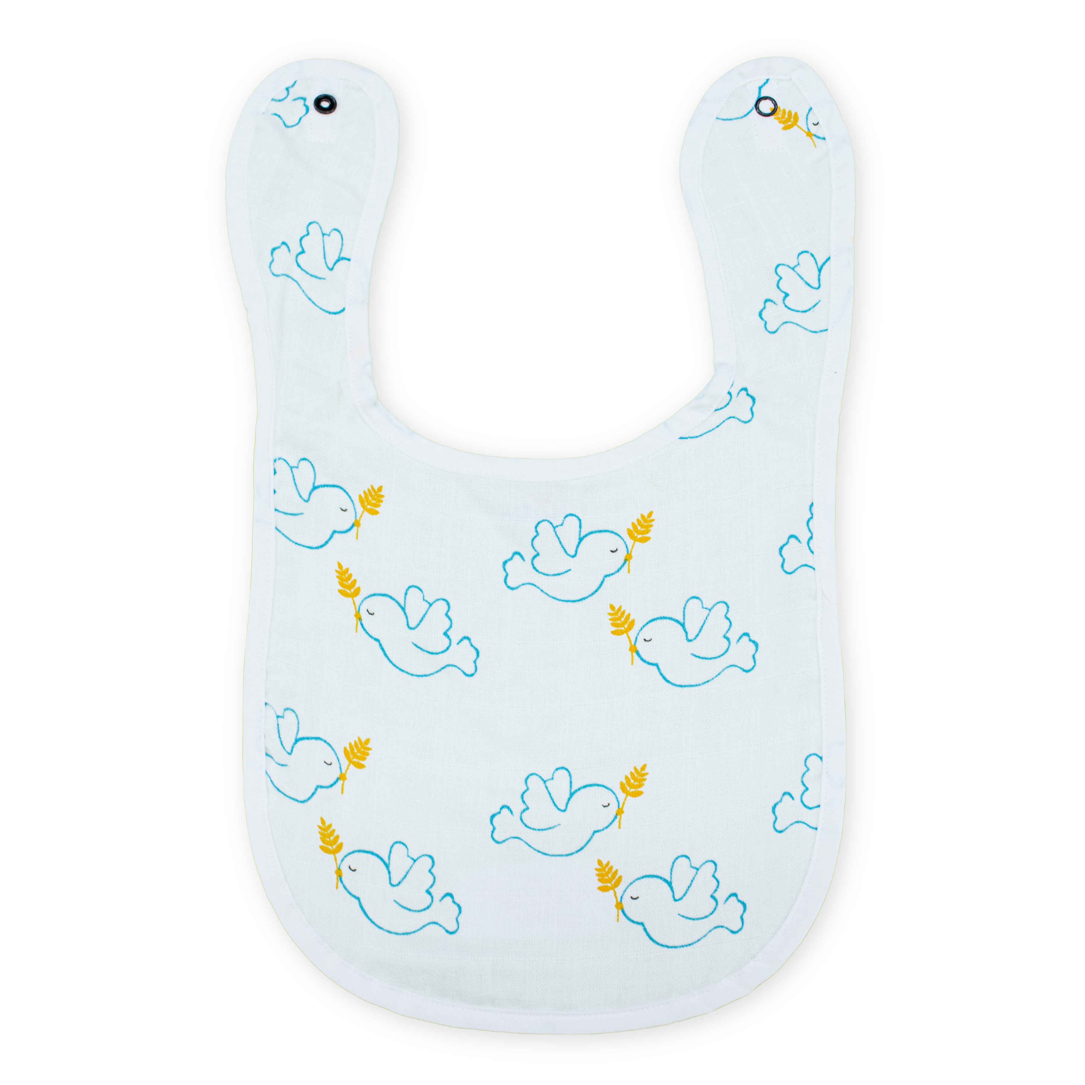 Baby Bibs | Soft Muslin Feeding Bib for Newborns & Infants | Absorbent & Comfortable Baby Feeding Essential