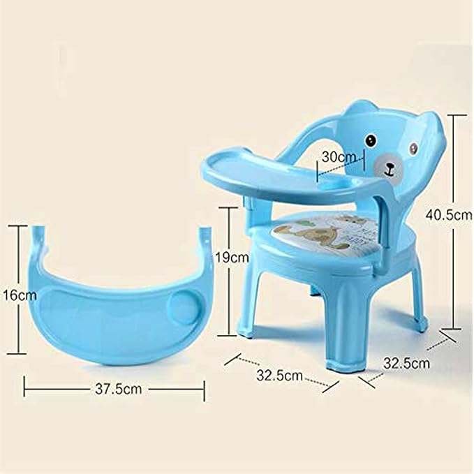 Baby Bucket Chair with Tray | Strong Plastic Feeding, Study & Kids Chair | Portable Baby Chair up to 35 Kg (Copy)