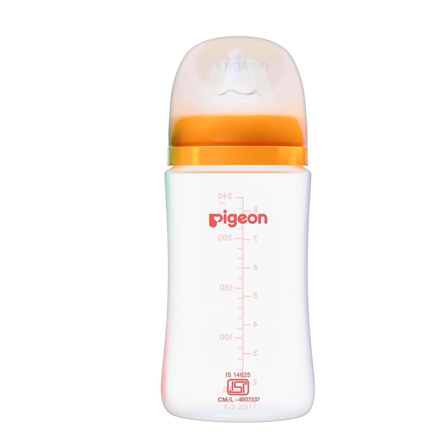 Pigeon Soft Latch PP Bottle for seamless switch between breast & bottle |  BPA/BPS Free (240ml/8oz) - 3M+