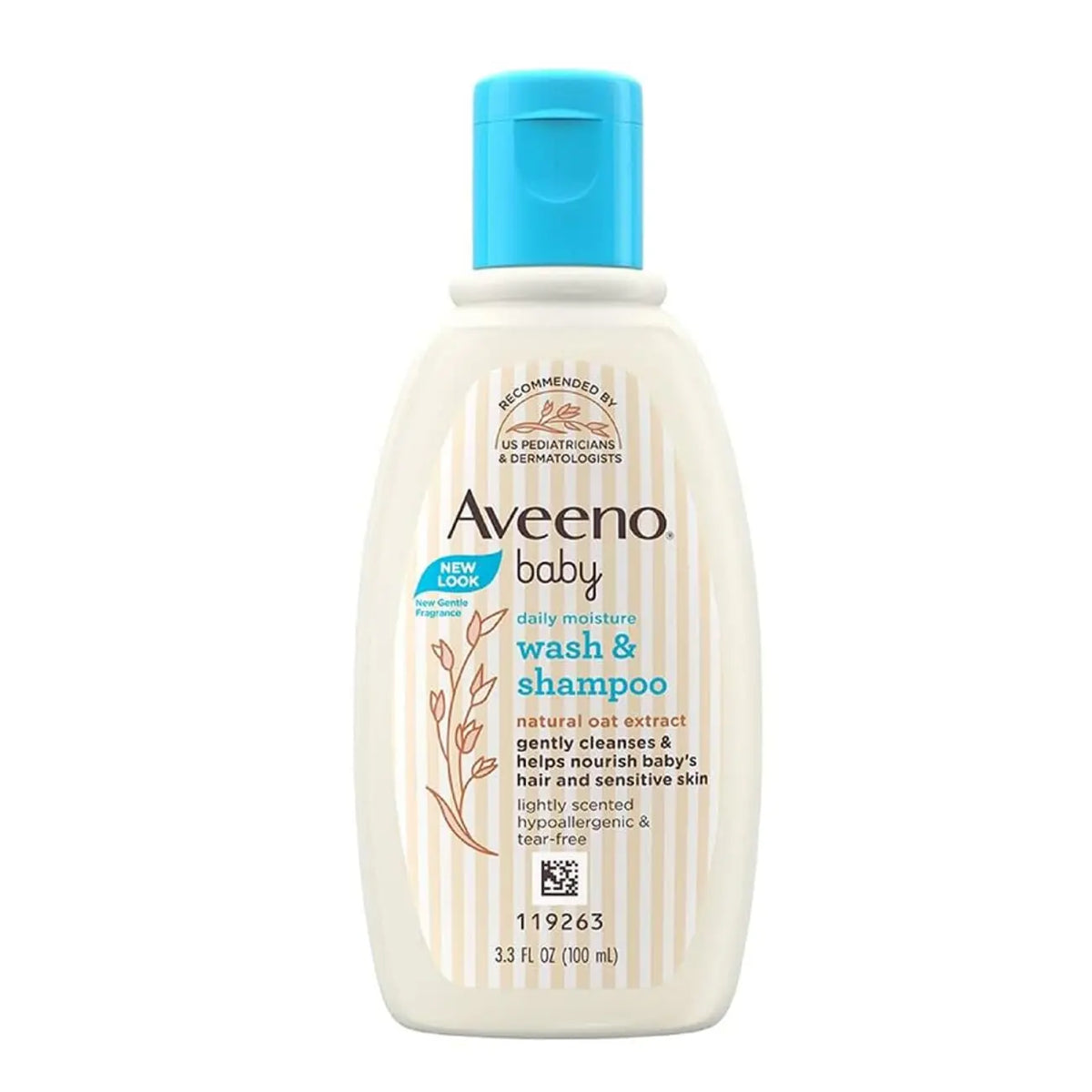Aveeno Baby Daily Moisture Wash & Shampoo 100ml