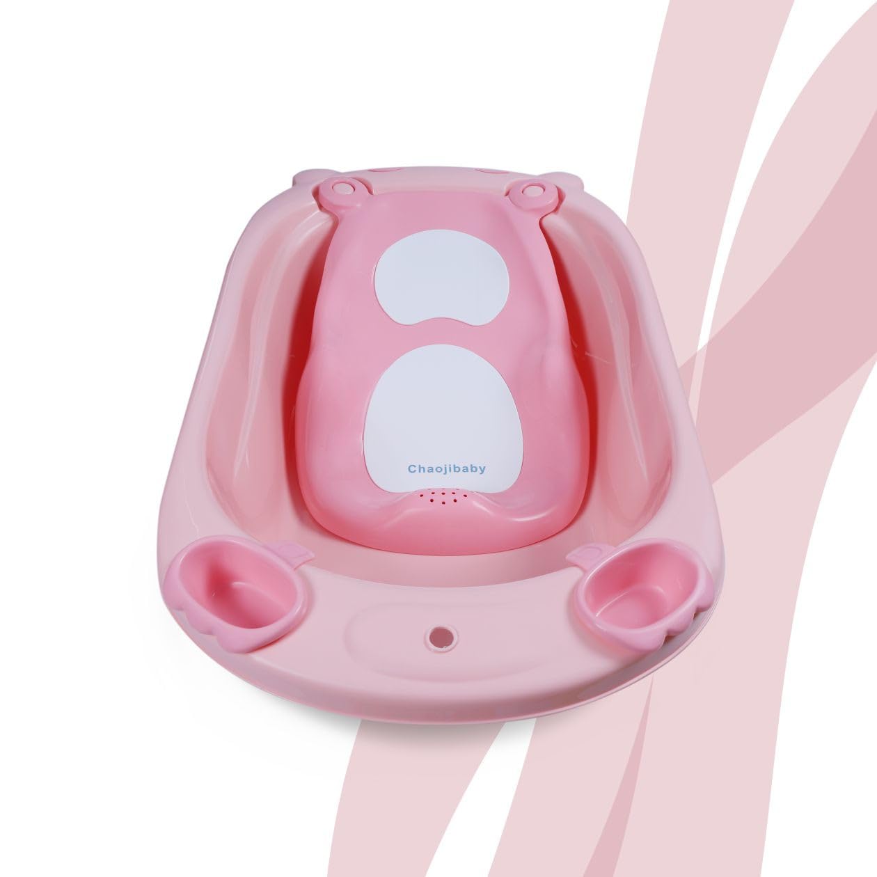Apple baby Splash with Seat Sling Baby Bath Tub for Kids, Toddlers of 0 to 3 Years Anti-Slip Kids Bathtub for Baby Shower, Baby Bather 0-3 Year | Pink