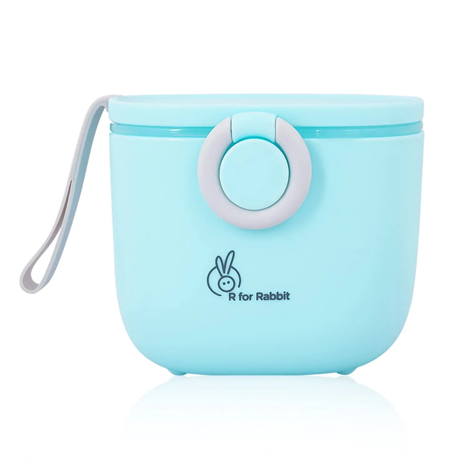 R for Rabbit Silicone First Feed Meal Box for Baby, Kids Multi-Functional Milk Powder Container Box 210G (Blue) R for Rabbit