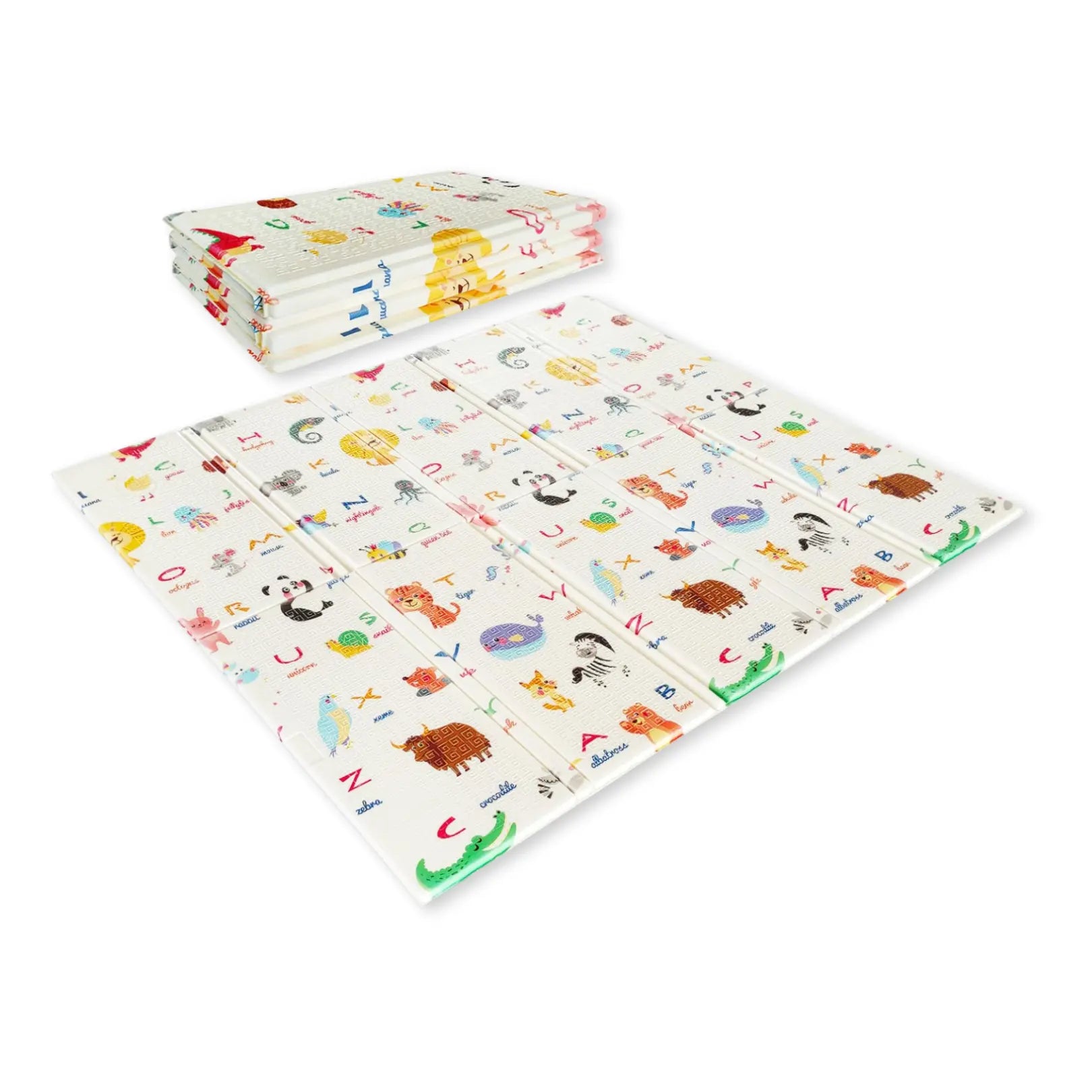 Reversible Baby Play Mat, Learning & Crawling Foldable Foam Mat (Large) babee D