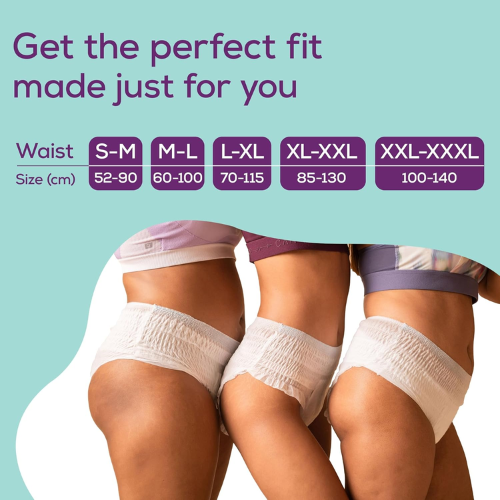 Overnight Period Panties L-XL Size (5 Pack) Buy 1 Get 1 | Leakproof Reusable Menstrual Underwear for Heavy Flow & Night Protection
