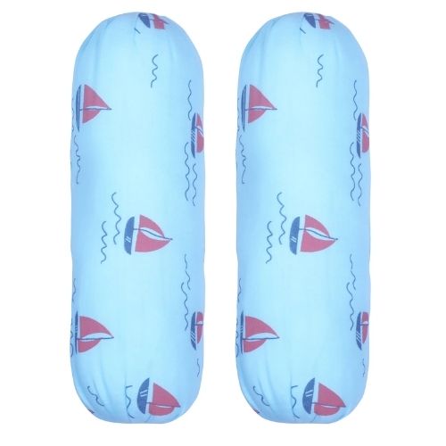 1ST STEP 100% Muslin Cotton Thick New Born Baby Bedding Mattress/Gadda Bed Set for Babies with 2 Side Bolster & Head Pillow