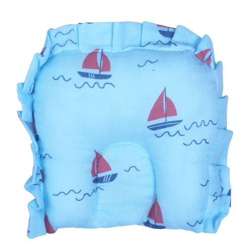 1ST STEP 100% Muslin Cotton Thick New Born Baby Bedding Mattress/Gadda Bed Set for Babies with 2 Side Bolster & Head Pillow