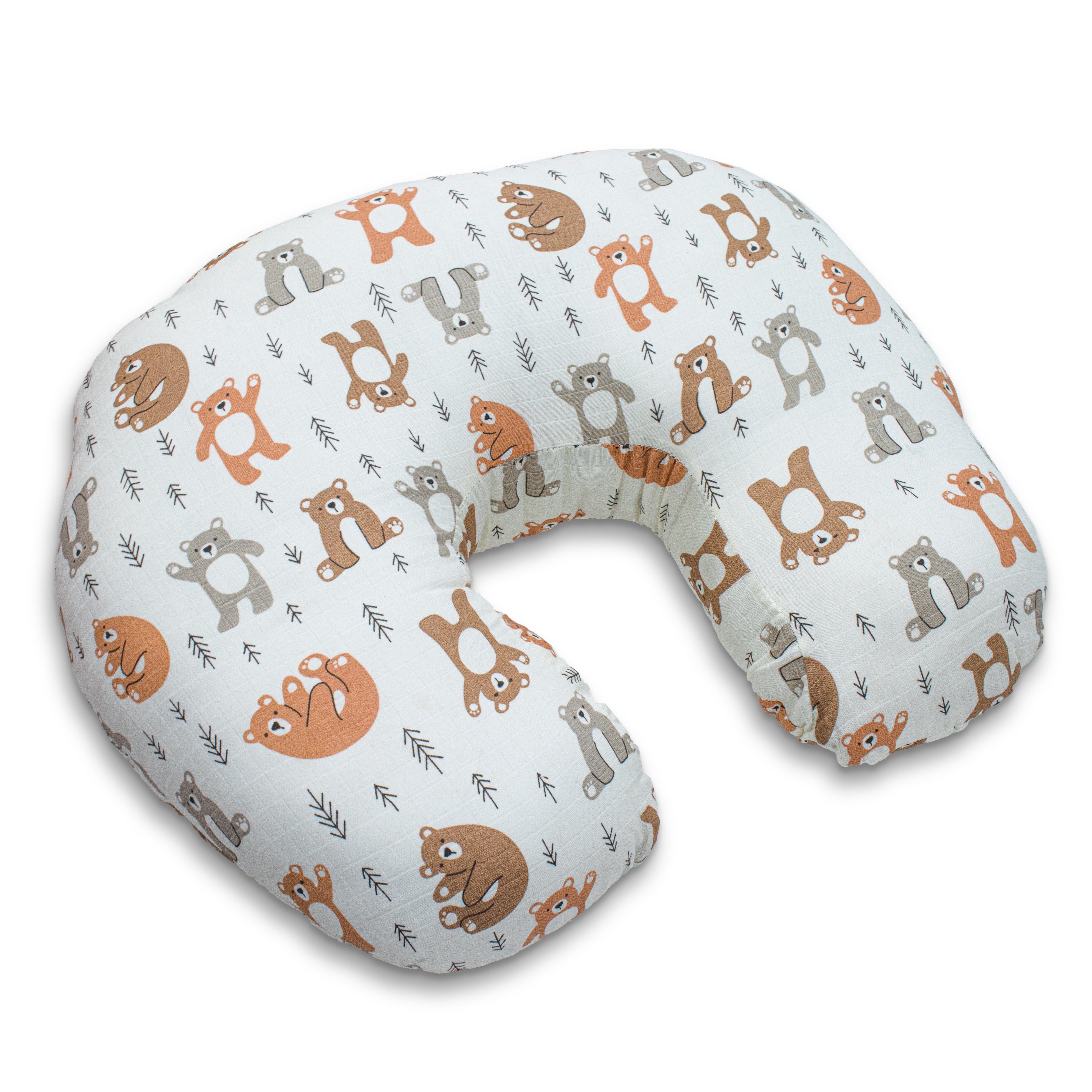 Nursing Pillow for Moms Comfy U-Shape with Handy Pocket Washable Cotton Cover, Zippers, No Foul Smell | Smart Fit for Feeding, Holding and Bonding