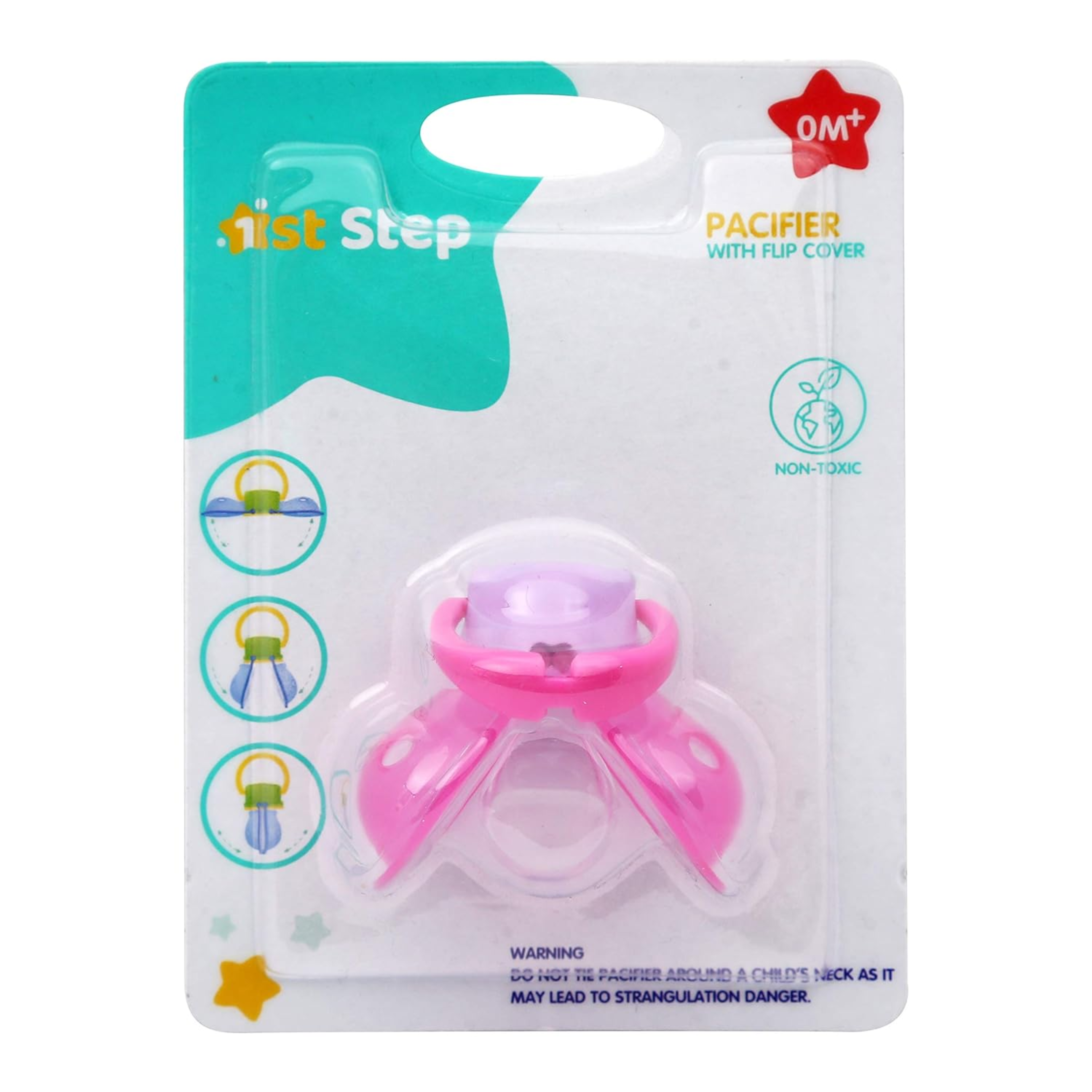 1st Step Soft Silicone Pacifier for Babies | BPA Free Orthodontic Baby Soother | Soft & Safe Nipple for Newborns and Infants