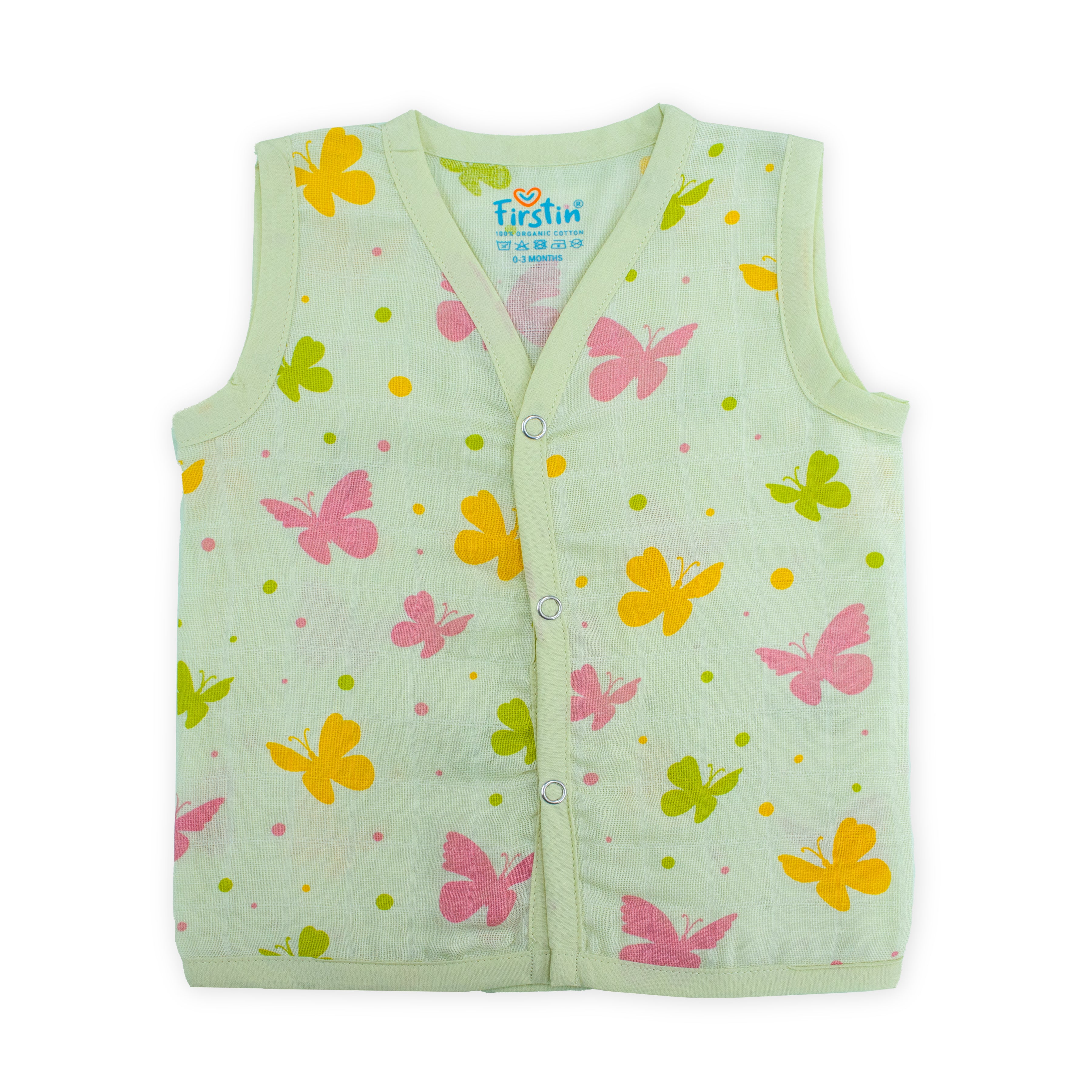 Muslin Button Type Jablas | Muslin Front Button Top For Babies