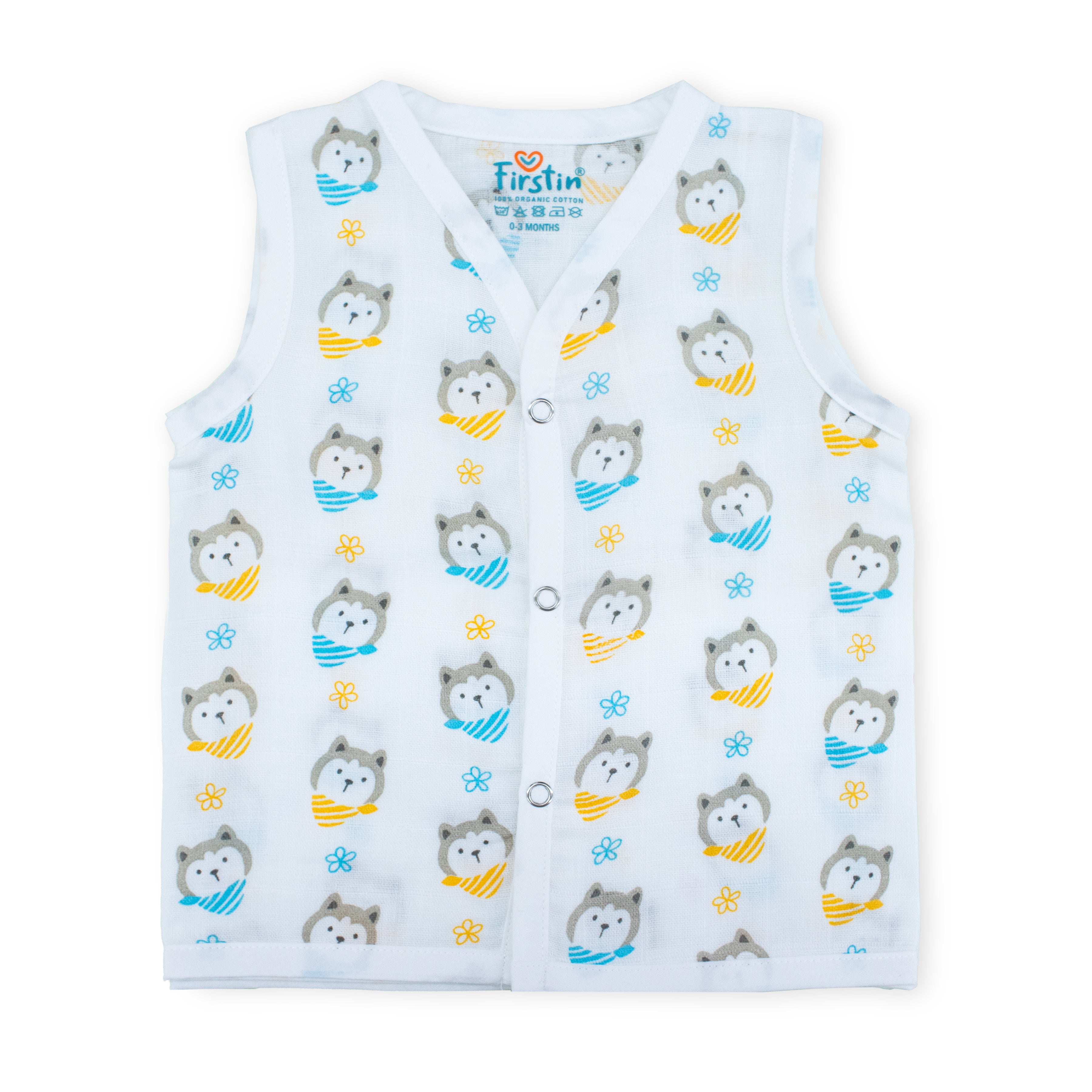 Muslin Button Type Jablas | Muslin Front Button Top For Babies