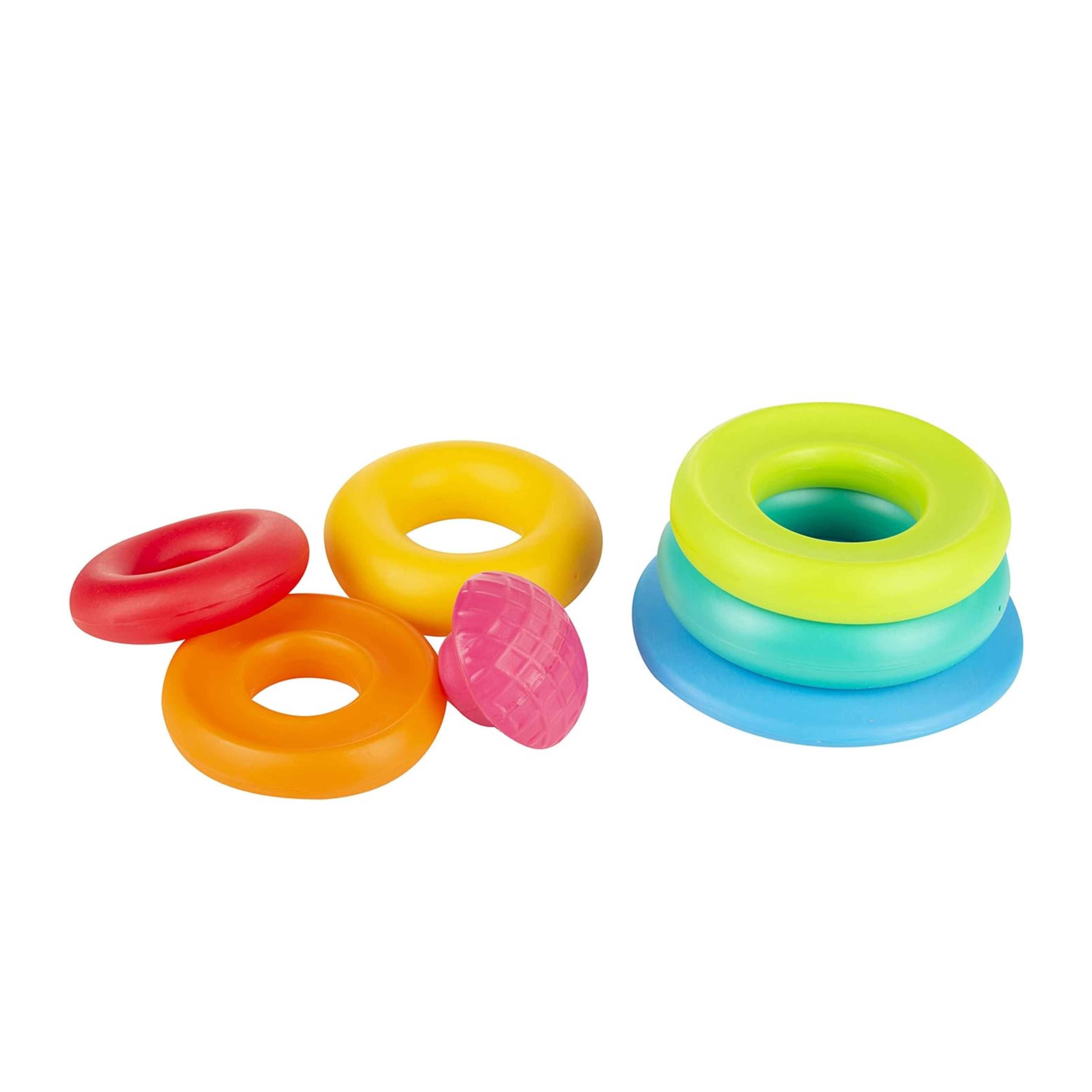 Giggles Funskool - Stack A Ring , Multicolour Stacking Toy With 5 Colourful Rings, Helps To Grasp, Shake And Stack, Toy For 1 Year Old, Infant And Preschool Toys