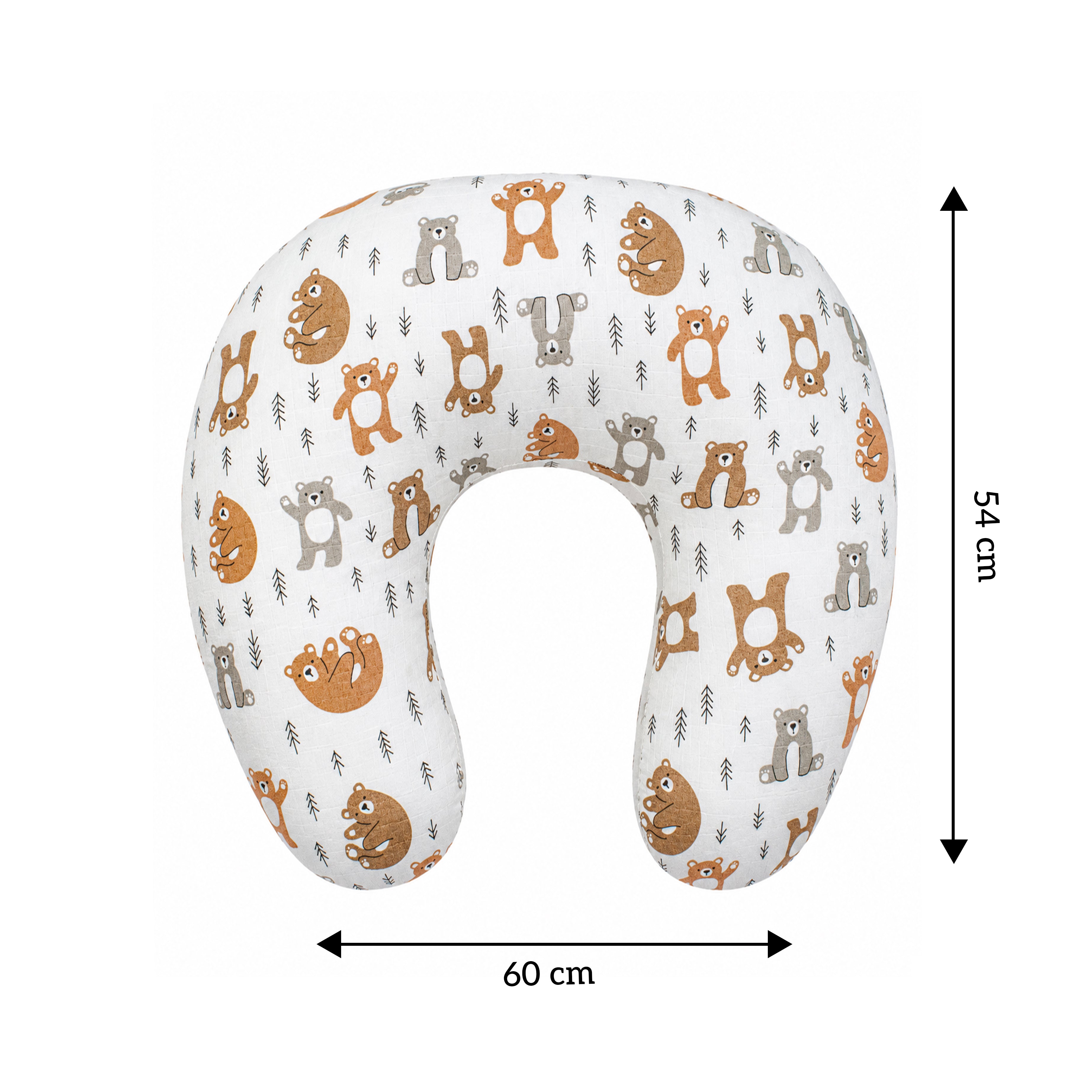 Nursing Pillow for Moms Comfy U-Shape with Handy Pocket Washable Cotton Cover, Zippers, No Foul Smell | Smart Fit for Feeding, Holding and Bonding