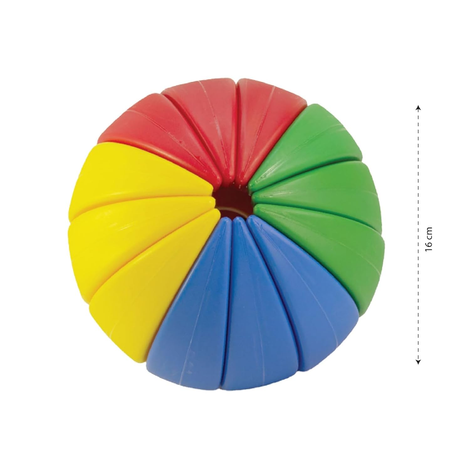 Funskool Giggles - Activity Ball, Crawling baby toy, Baby ball, Learning Activity Toy, Multicolour, 12 Months & Above, Infant And Preschool Toys
