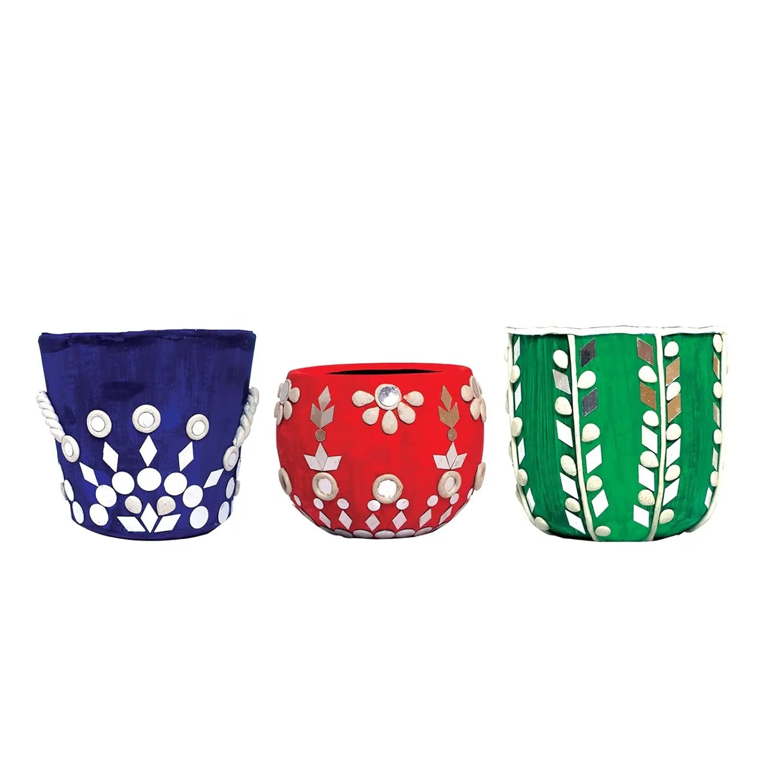 Funskool Handycrafts Lippan Art, Pot Decorating kit, Traditional Art, Mirror Work, Toys for Kids, Art and Craft Kit, DIY Kit For Kids, Ages 6 Years and Above, Multicolour Giggles Funskool