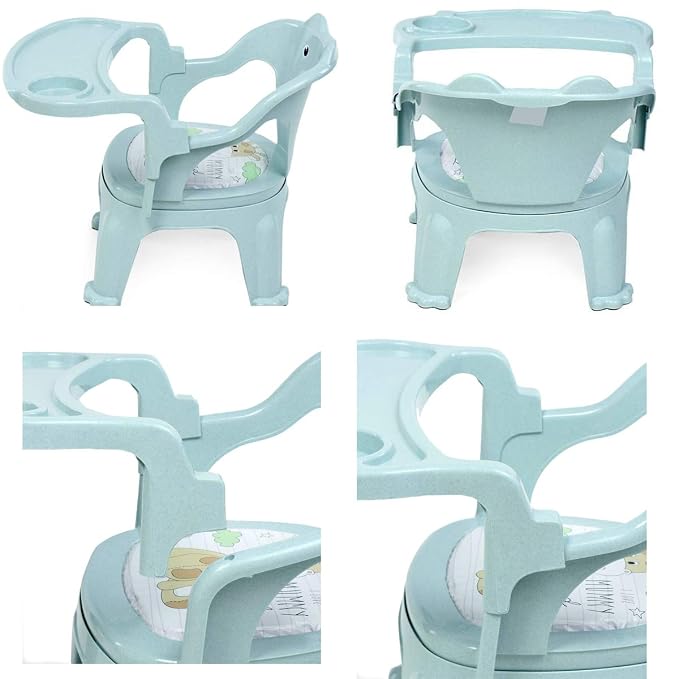 Baby Bucket Chair with Tray | Strong Plastic Feeding, Study & Kids Chair | Portable Baby Chair up to 35 Kg (Copy)