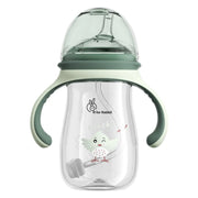 R for Rabbit Tritan Tweet 240 ml Baby Spout Cup for Kids | Twin Handle Non Toxic BPA Free Soft Silicone Spout Sipper Bottle | Leak Proof Drinking Sippy Cup for 6+ Month Infant Baby Boy & Girl (Green) R for Rabbit