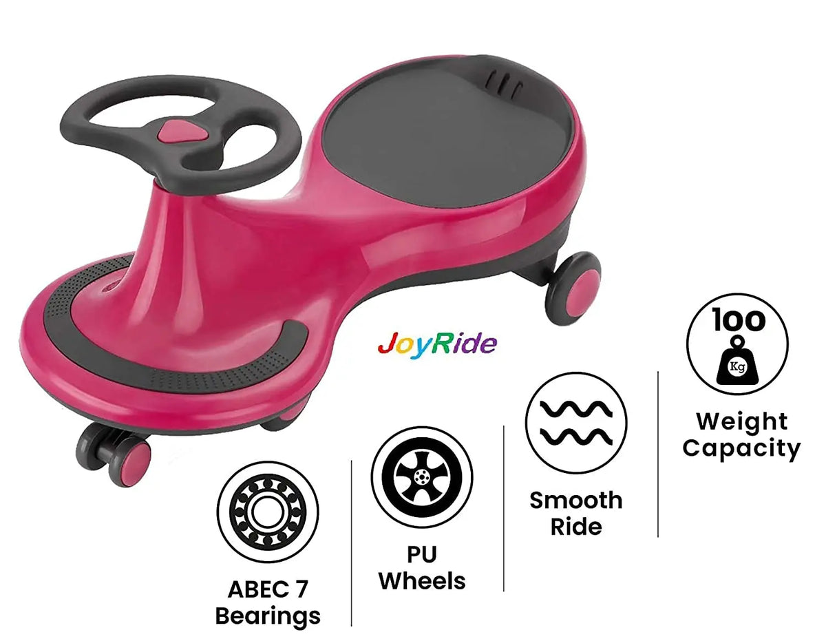 Kids Apple Ride Apple Baby JoyRide Girls & Boys Swing Wiggle Car Ride On Twist & Go ...
