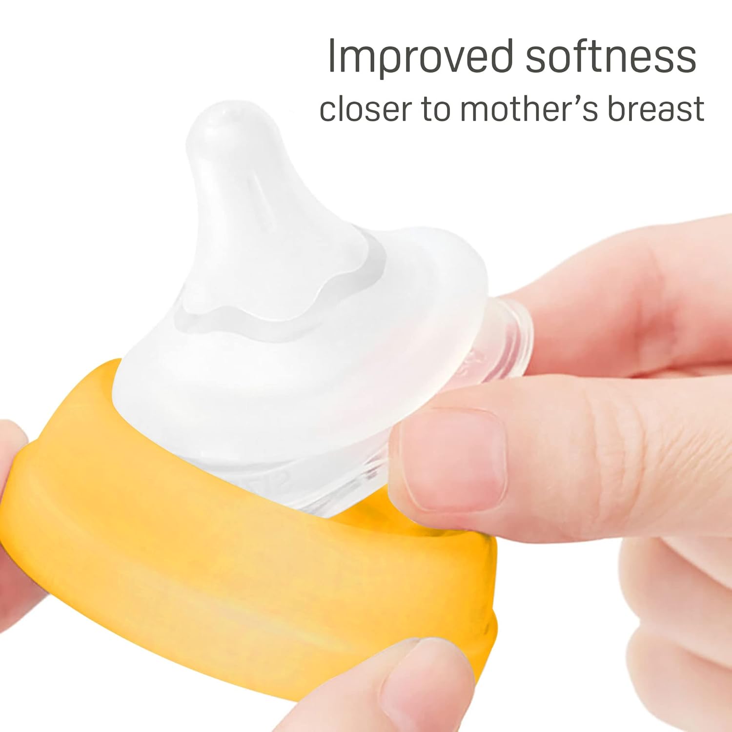 Pigeon Soft Latch PP Bottle for seamless switch between breast & bottle |  BPA/BPS Free (240ml/8oz) - 3M+