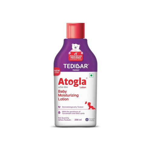 TediBar Atogla Baby Moisturizing Lotion | Dermatologically Tested | With the Goodness of Ceramides & Oat Lipids