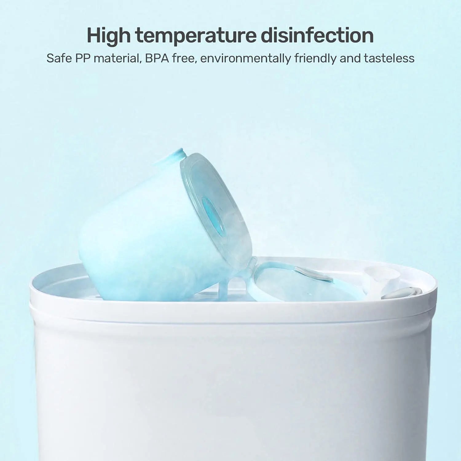 R for Rabbit Silicone First Feed Meal Box for Baby, Kids Multi-Functional Milk Powder Container Box 210G (Blue) R for Rabbit