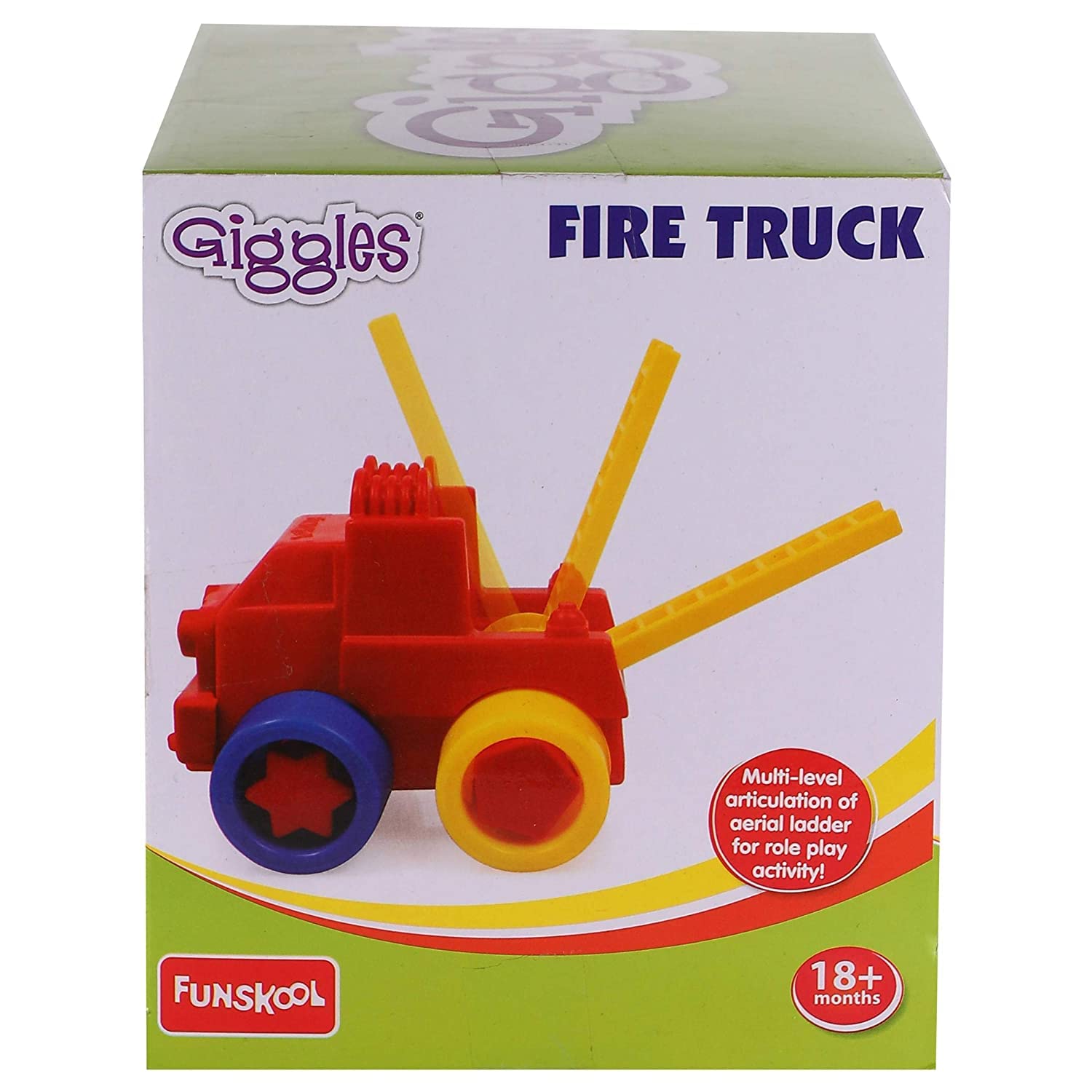 Giggles Fire Truck Pull Along Toy - 18m+