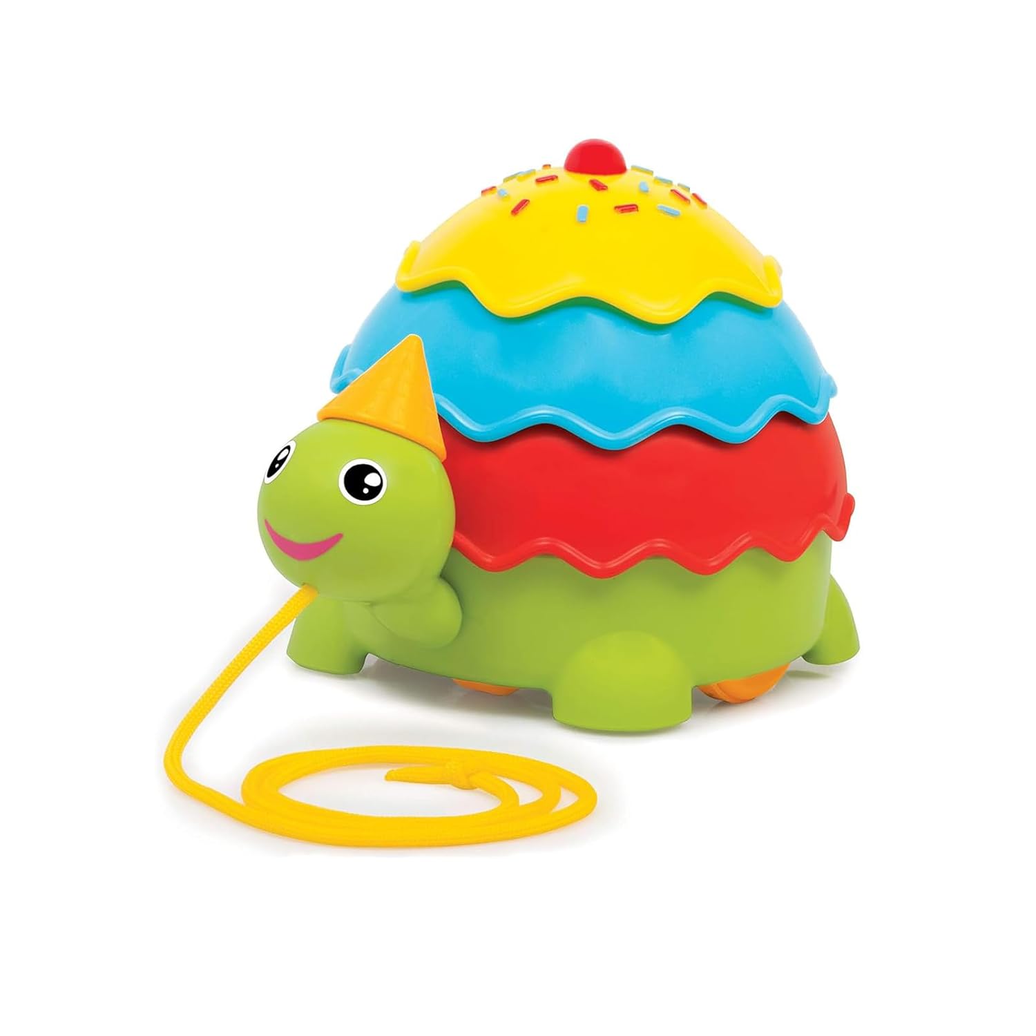 Giggles Funskool Pull Along Turtle, Activity & Learning Toy for Babies, Toddlers, For Baby Boys & Girls, Encourage Walking, Improve Balance, Multicolour, Gift Set for Kids, Ages 18+ Months