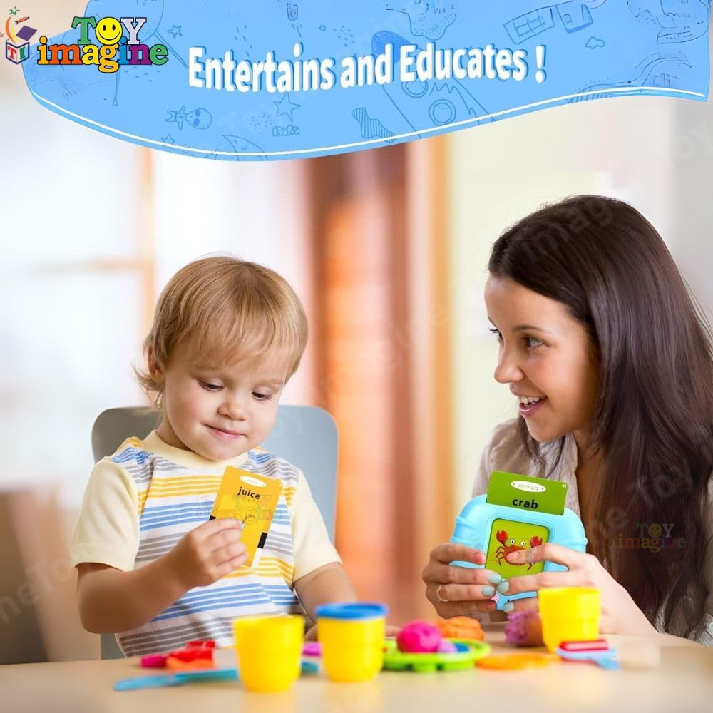 Talking Flash Cards Toy for Kids | 224-Word Learning Device for Toddlers | Montessori Learning Toys for Boys & Girls Ages 2-6 | Preschool Game & Birthday Present