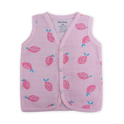 Muslin Button Type Jablas | Muslin Front Button Top For Babies|0-3 months