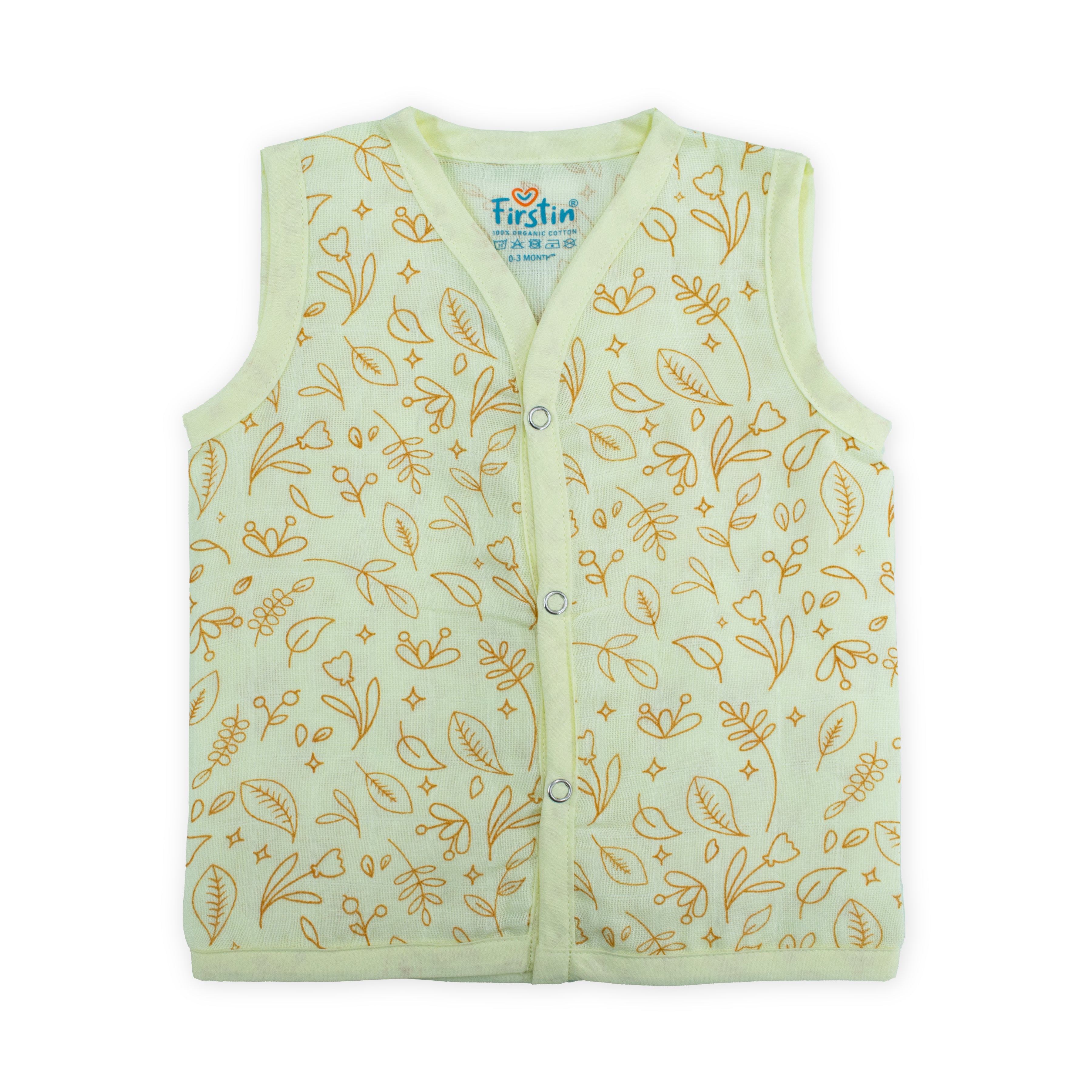 Muslin Button Type Jablas | Muslin Front Button Top For Babies