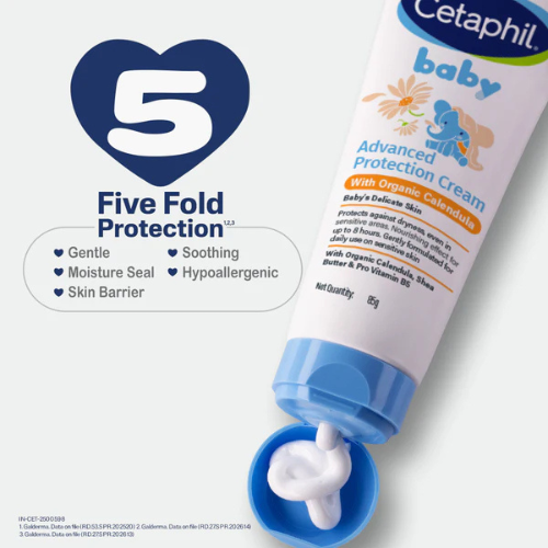 Cetaphil Baby Advanced Protection Cream | Dermatologist Tested | Long-Lasting Moisture & Skin Barrier Care