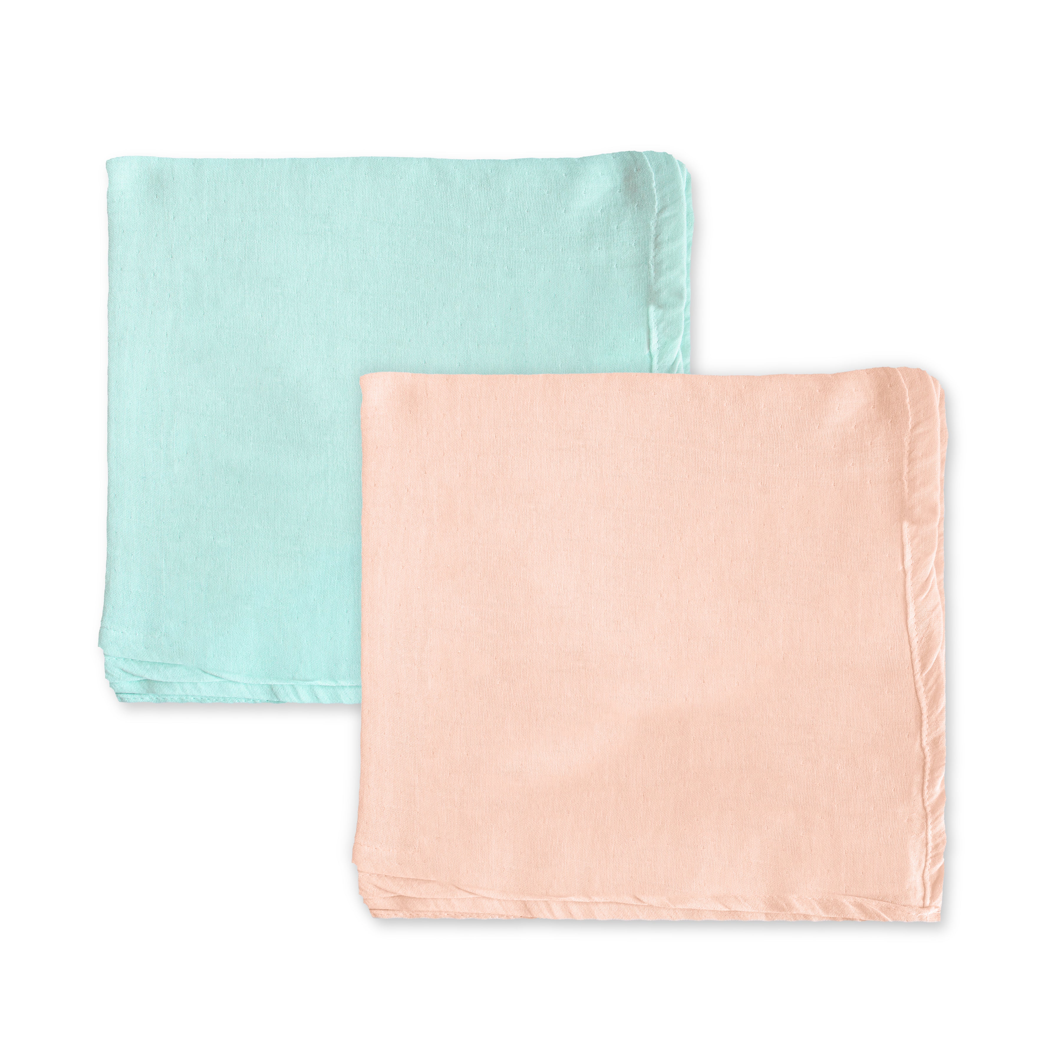 Organic 100% Cotton Baby Muslin Swaddle Cloth | Ultra-Soft & Breathable | 110×110 cm | Newborn–12 Months | Pack of 2