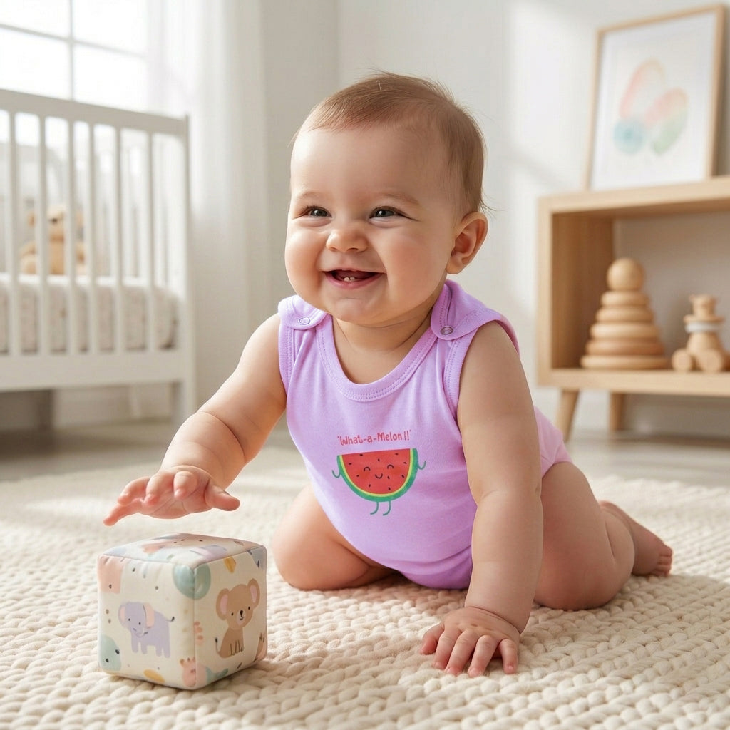 Shoulder Button Jablas for Baby | 100% Organic Cotton Top for Newborns & Infants | Soft & Breathable Baby Wear