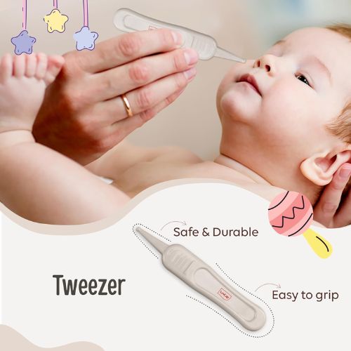 LuvLap 4-in-1 Baby Nail Grooming Kit | Scissor, Clipper, Tweezer & Nail Filer | Newborn 0m+