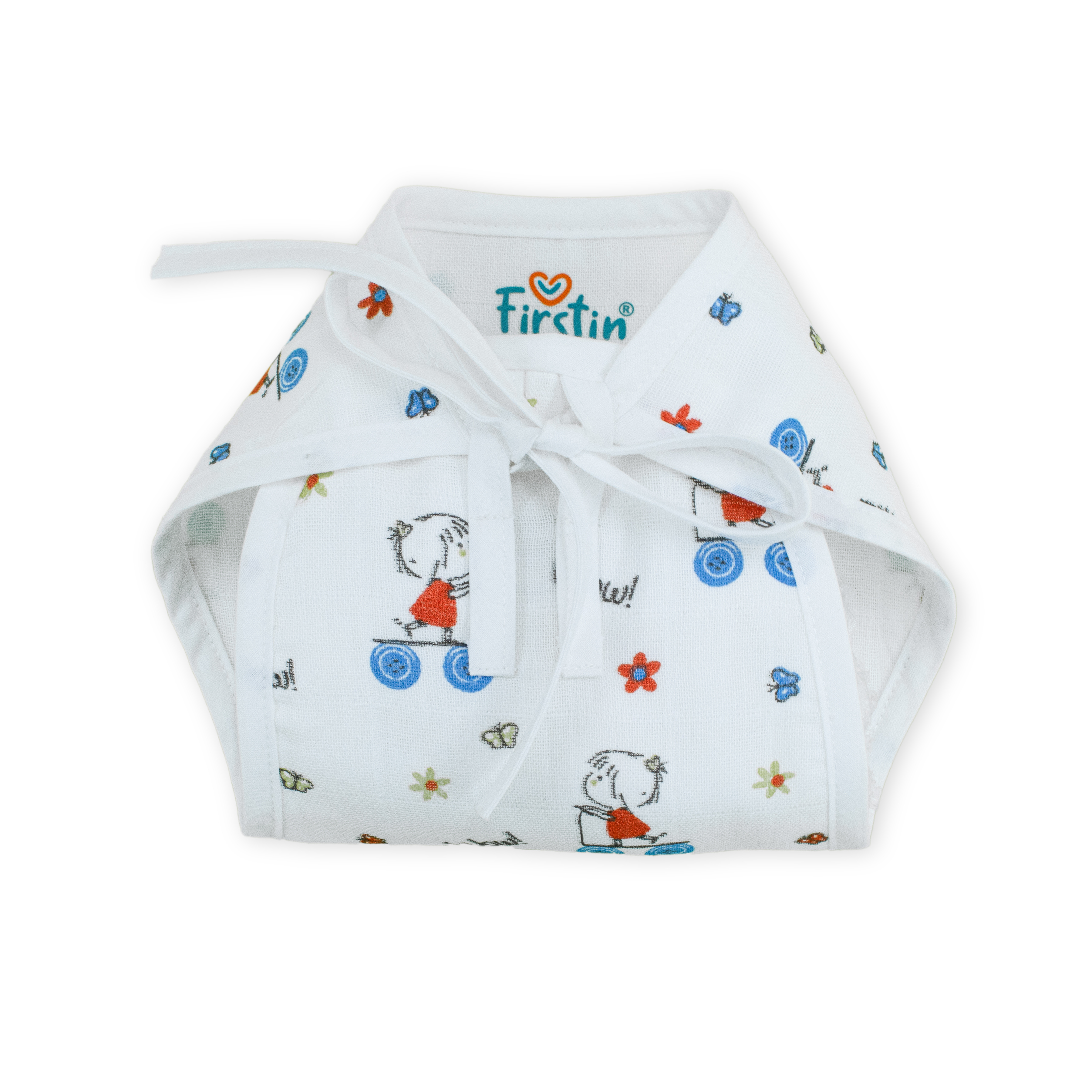 Printed Muslin Nappies for Baby | Soft & Breathable Cotton Reusable Cloth Diapers | Washable Langot for Newborns & Infants