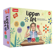 Funskool Handycrafts Lippan Art, Pot Decorating kit, Traditional Art, Mirror Work, Toys for Kids, Art and Craft Kit, DIY Kit For Kids, Ages 6 Years and Above, Multicolour Giggles Funskool