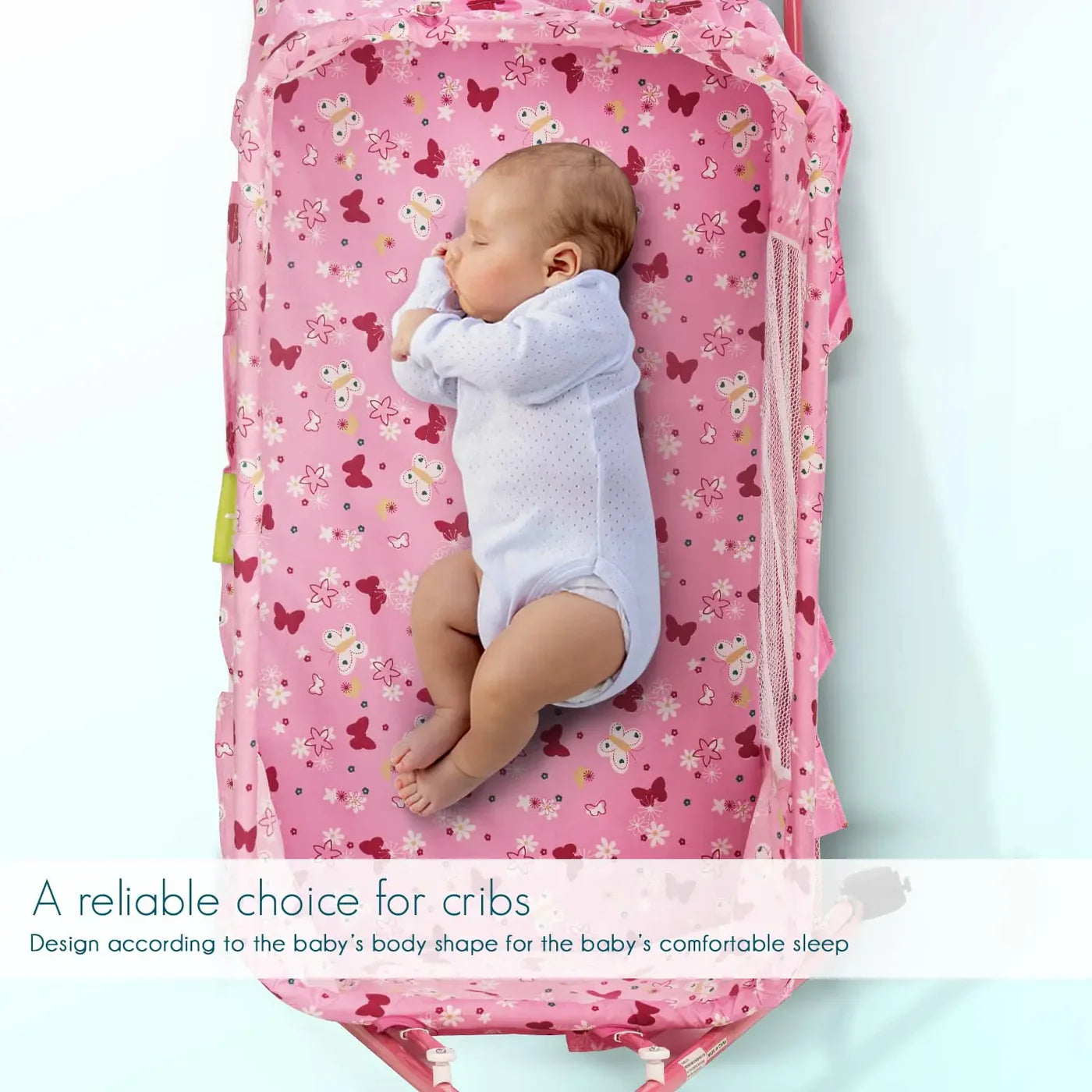 Baybee Enchant Baby Swing Cradle for Baby – Baby Cradle Swing Jhula with Mosquito Net, Storage Basket & Wheels | Newborn to 12 Months (Copy) (Copy)