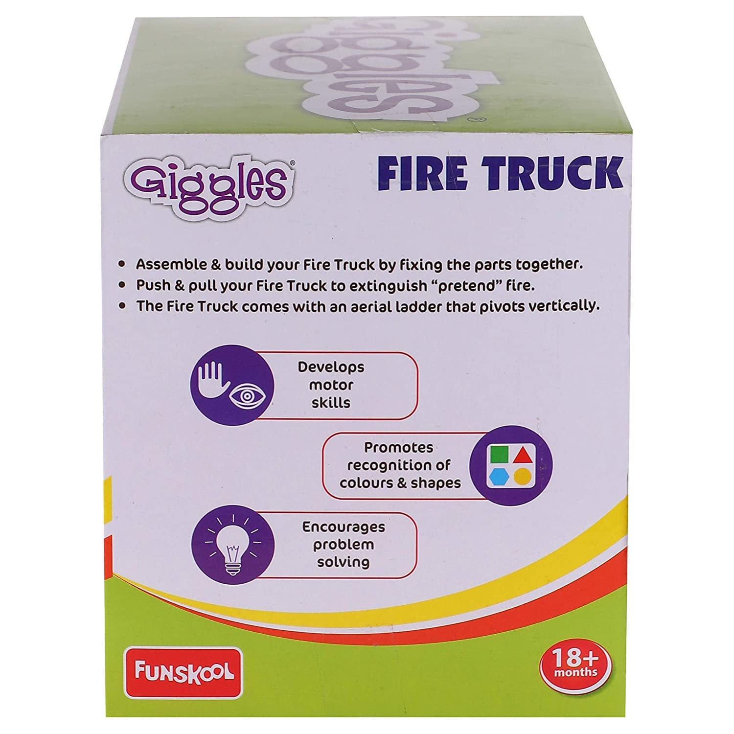 Giggles Fire Truck Pull Along Toy - 18m+
