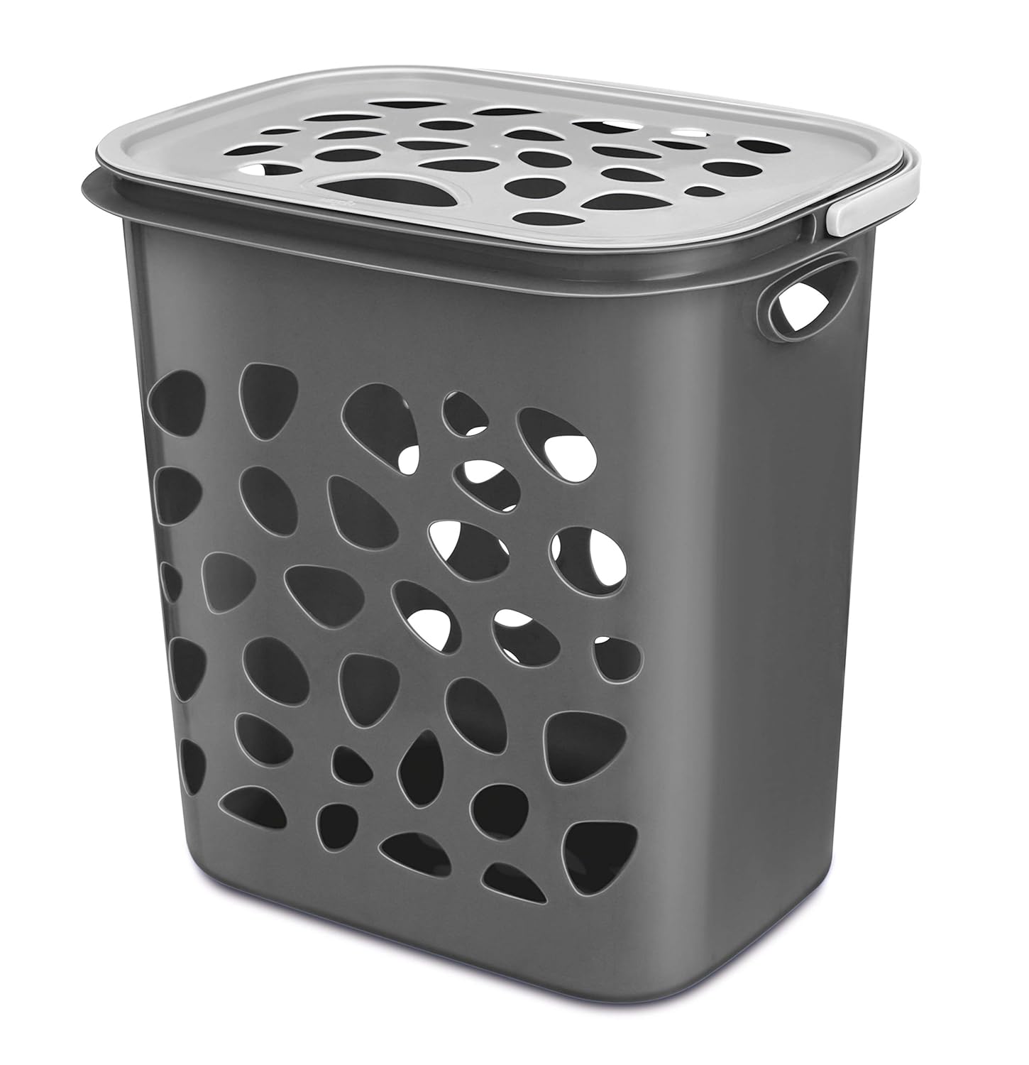 Milton Hamper Laundry/Toy Organizer Basket, 35 liters, Grey