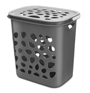 Milton Hamper Laundry/Toy Organizer Basket, 35 liters, Grey