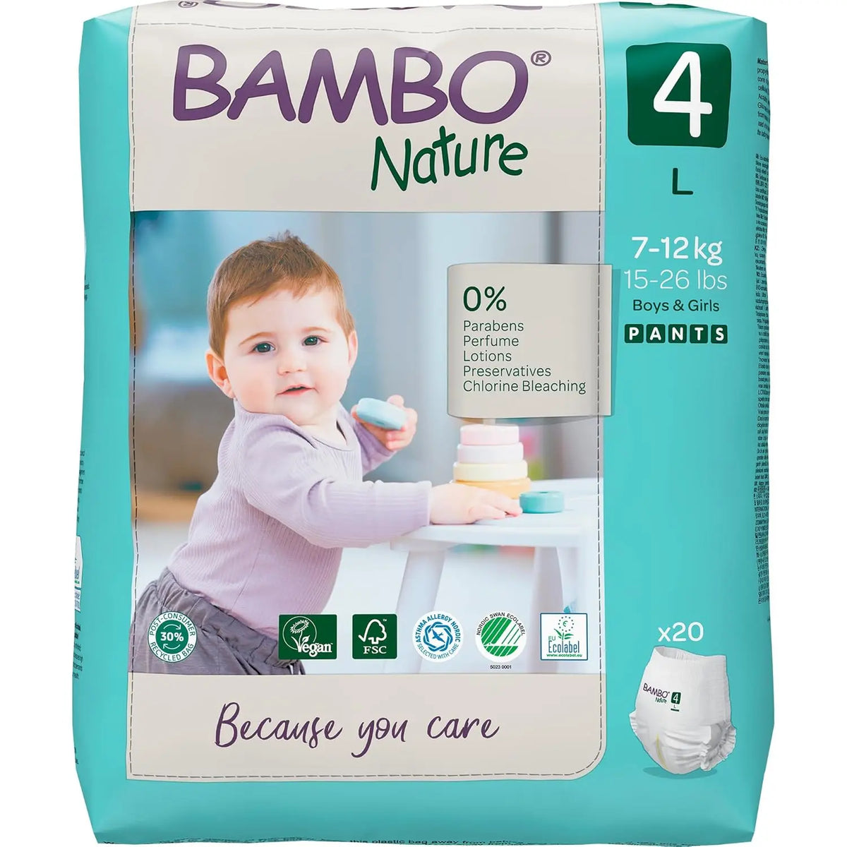Bambo Nature Premium Pant Diapers – Eco-Friendly, Skin-Safe (L, XL, XXL)