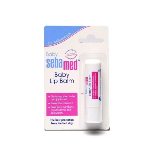 Sebamed Baby Lip Balm | For Dry & Sensitive Baby Lips | Shea Butter & Jojoba Oil | Paraben-Free