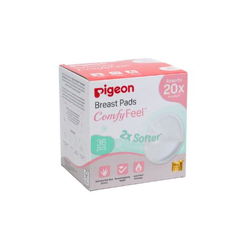 Pigeon Comfy Feel Breast Pads | Ultra Soft Leak-Proof Nursing Pads for Breastfeeding Moms